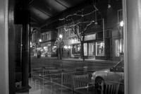 Reflection of a Bagel Shop